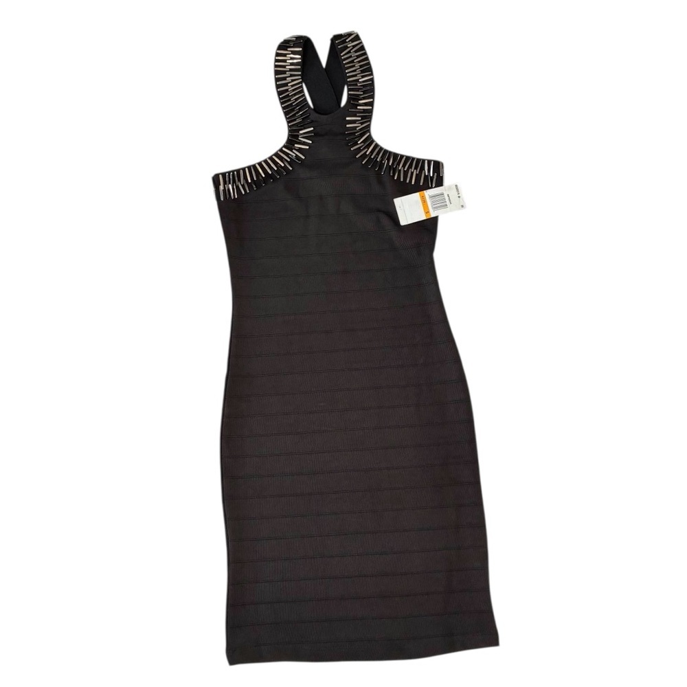 SEQUIN HEARTS Hardware Embellished Band Aid Dress